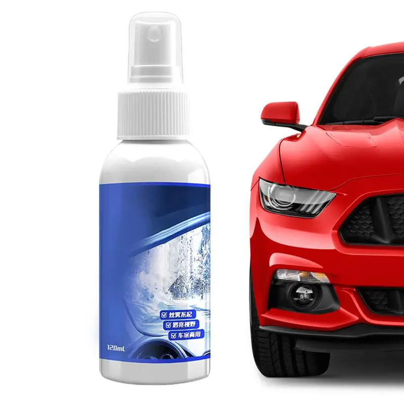 

Glass Anti Fog Spray For Car 120ml Anti-Fog Water Cleaner Windshield Spray Long-Lasting Spray Improve Driving Visibility For