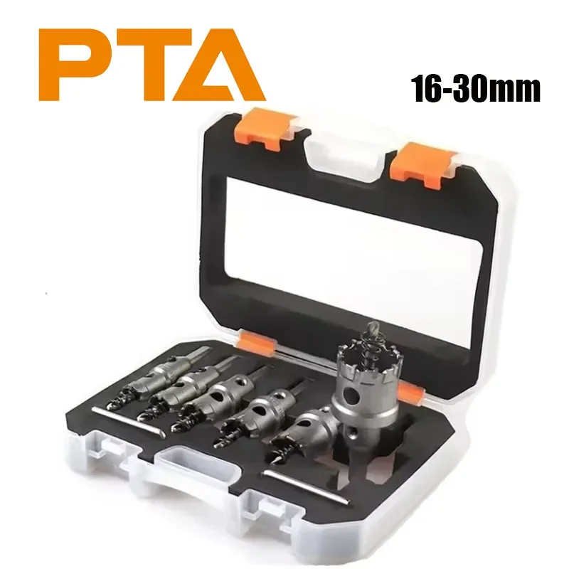 

Набор корончатых сверл 16-30 мм, фрезы TCT, набор коронок из сплава с твердосплавными наконечниками для нержавеющей стали, железных листов, металлообработки