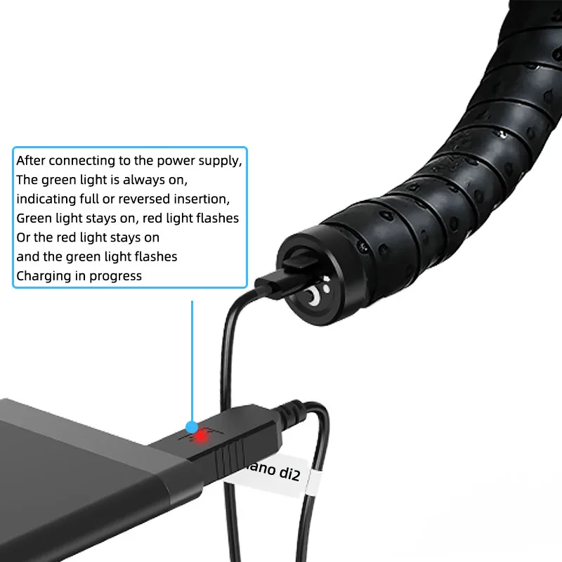 Variable speed charging plug design for Shimano Di2 road mountain e-variable speed all-in-one charger with full power off