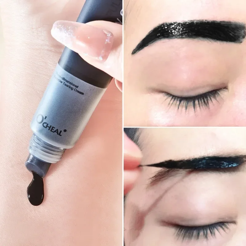 Long-Lasting Waterproof Eyebrow Gel - Semi-Permanent Tattoo Tint for Enhanced Color and Definition - Korean Makeup Cosmetic