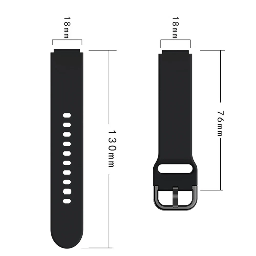 18mm Strap Rubber for Garmin Foreunner 255S Strap Colorful Men Women Replace Bracelet for Vivoactive 4S Venu 2/3S Watchband image 6