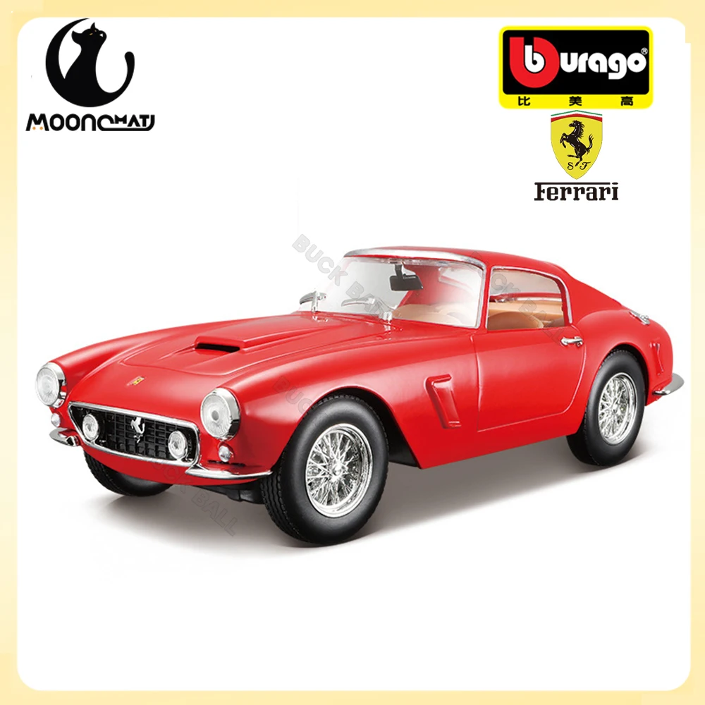 

1:24 Bburago Ferrari 250 GT Aolly Model Baking Paint Electrostatic Painting Ferrari Car Model Collection Toy Boyfriend Gift