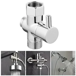 3 Way Switch Faucet G1/2inch Valve Adapter Shower Diverter Valve Faucet Shower Tap Connector Splitter Bathroom Accessories
