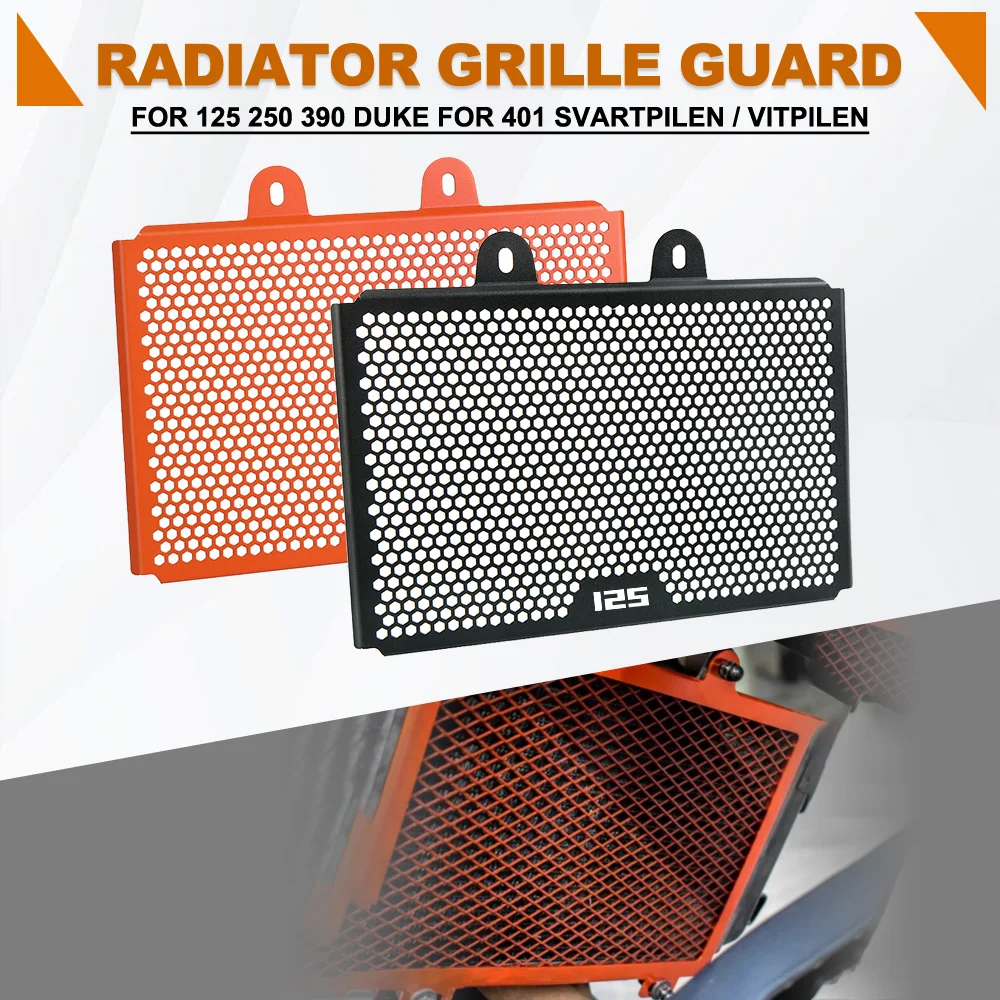 

Radiator Guard For 125 250 390 Duke For Husqvarna 401 Svartpilen / Vitpilen Motorcycle CNC Water Tank Protecter Guard Cover