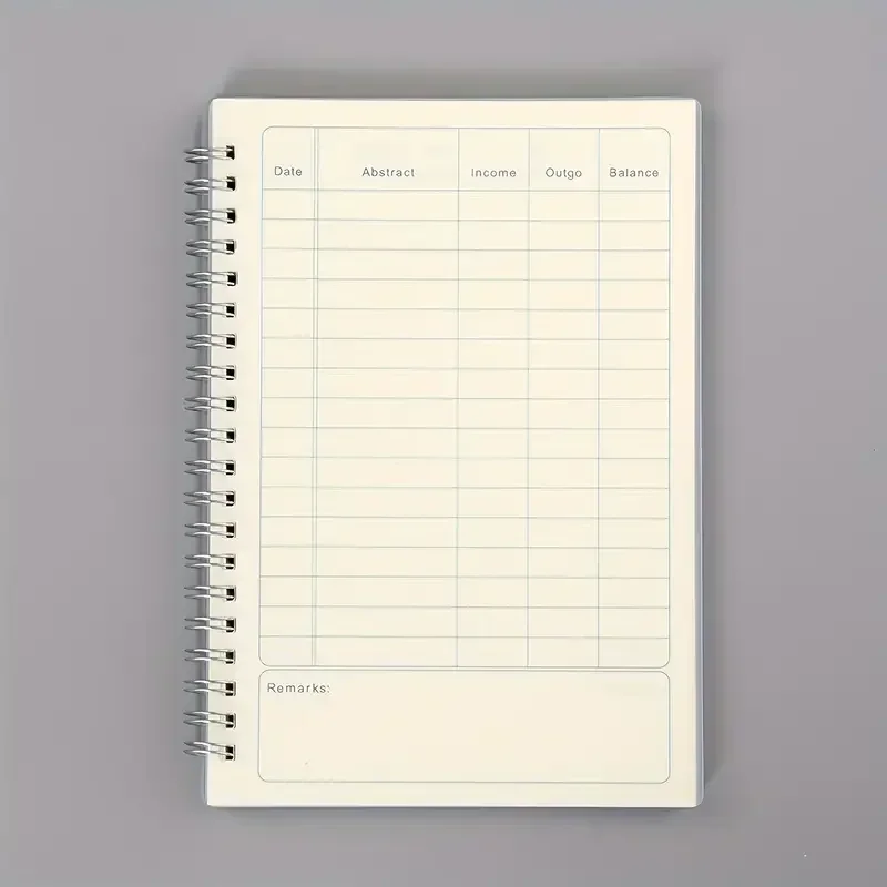 60 Pages School Supplies Budget Planner Financial Management Notebooks Journal Agenda Diary Spiral Stationery Notepad Notebook