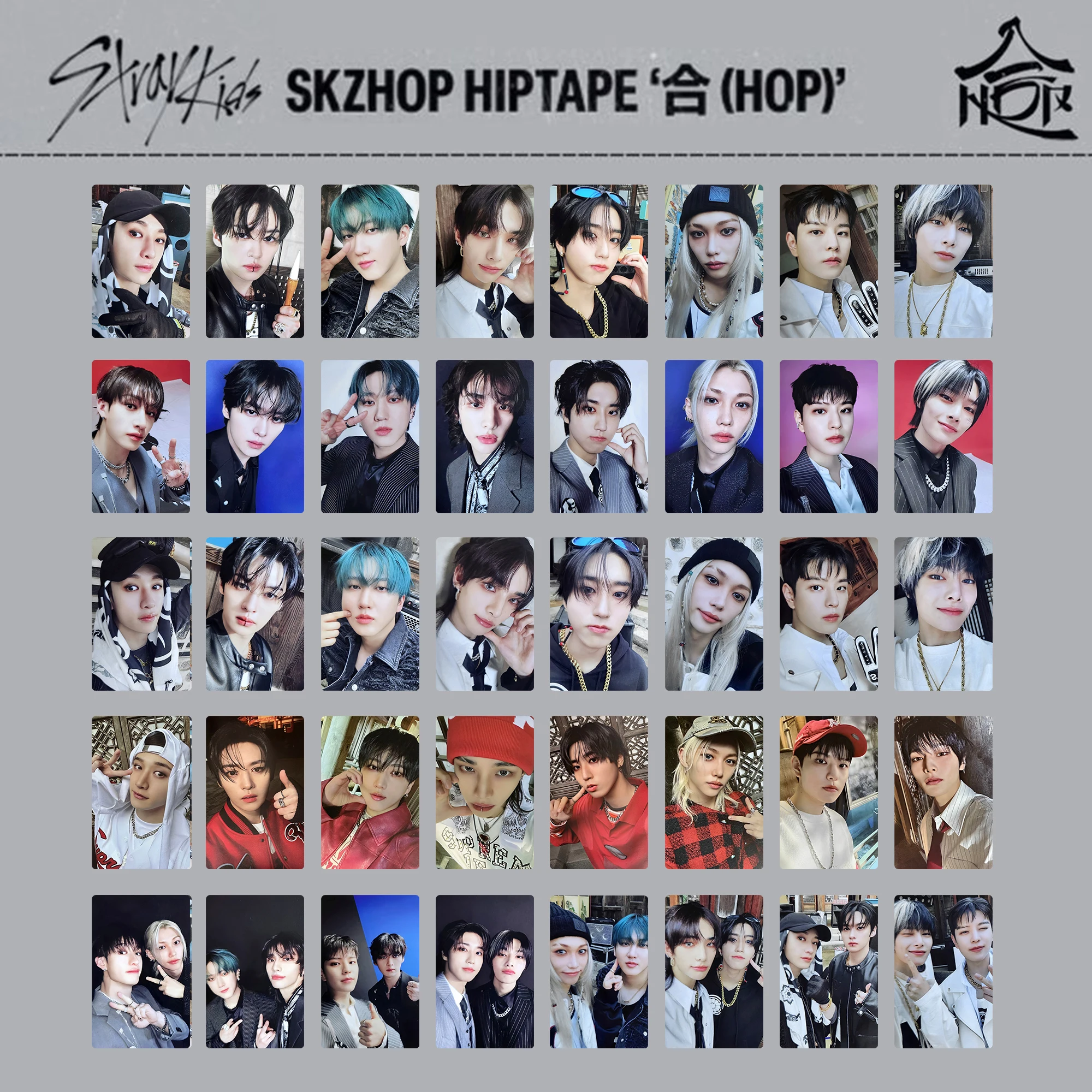 New Ablum SKZHOP HIPTAPE Album Collaboration (HOP) Special Card Small Card Fang Can Xu Zhangbin Han Zhicheng Li Longfu