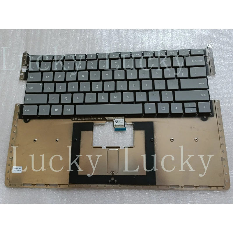 

Новая американская клавиатура для Microsoft Surface Laptop 1 2 1769 1782, серая, 13,5 дюйма, темно-серая