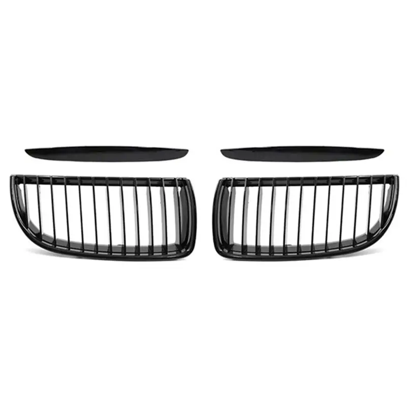 

A13Z-Front Grille Glossy Black Front Hood Kidney Grill Mesh Sport Racing Grills For BMW 3 Series E90 E91 2005-2008