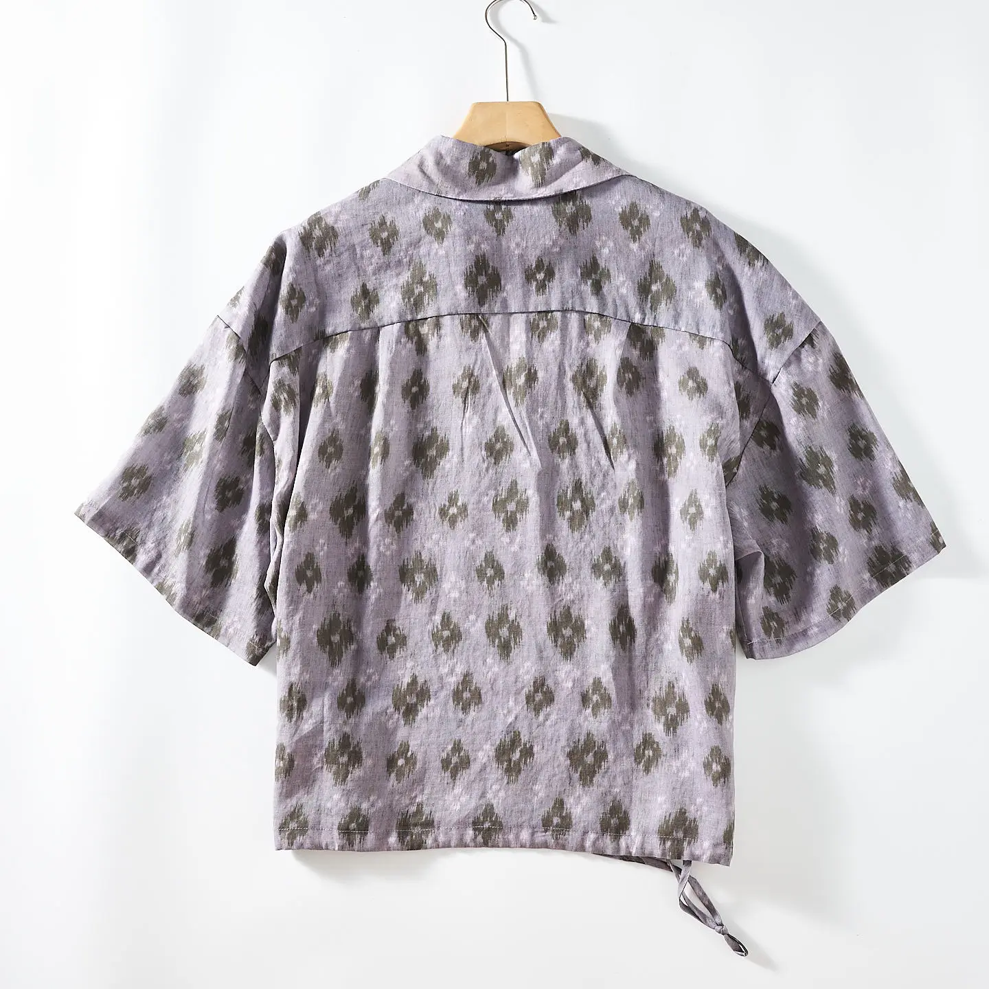 2026 Summer New American Retro Lightweight Breathable Short-Sleeve Lapel Printed Shirt Men's Fashion Washed Loose Casual Blouses