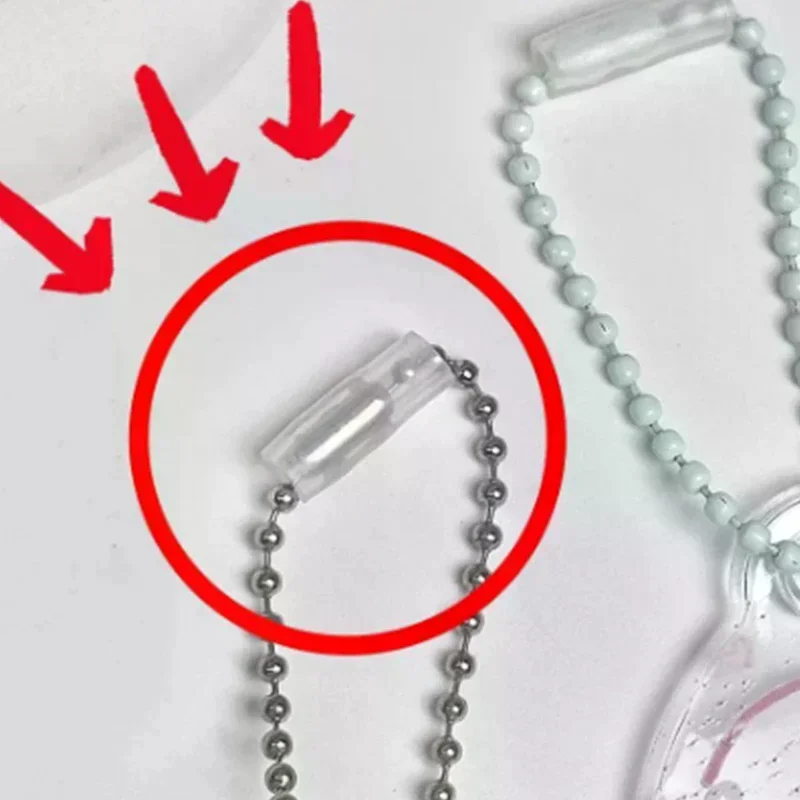 

5 шт., цепочка из бисера, анти-потерянная крышка, подвесная цепочка, защитный чехол, креативная пластиковая карта, предотвращающая падение украшения сумки