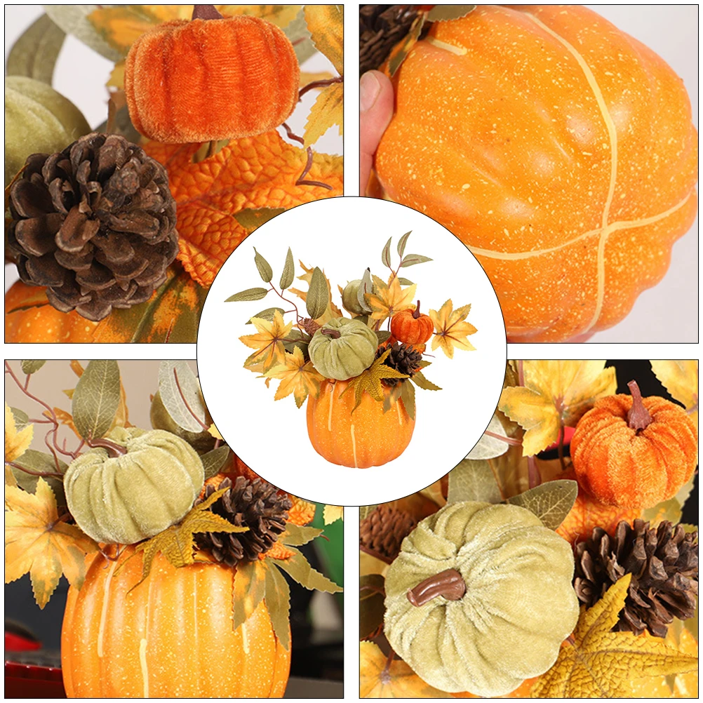 

1pc Simulation Ornaments Premium Froth Halloween Fall Decor Photography Props Pumpkin Decoration Thanksgiving Halloween