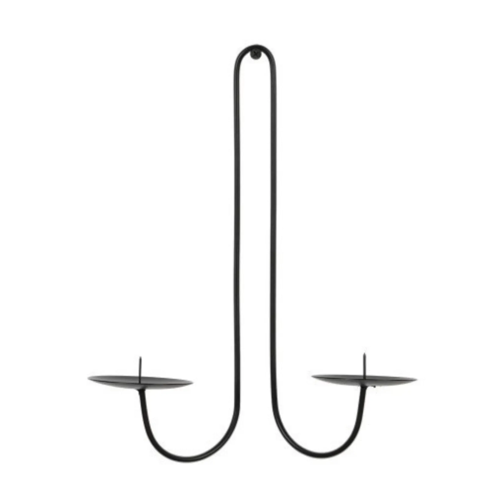 Iron Candle Holder Libra Style Wall Hanging Candle Sconce Decorative Candle Tray For Living Room Dining Room Home Decor