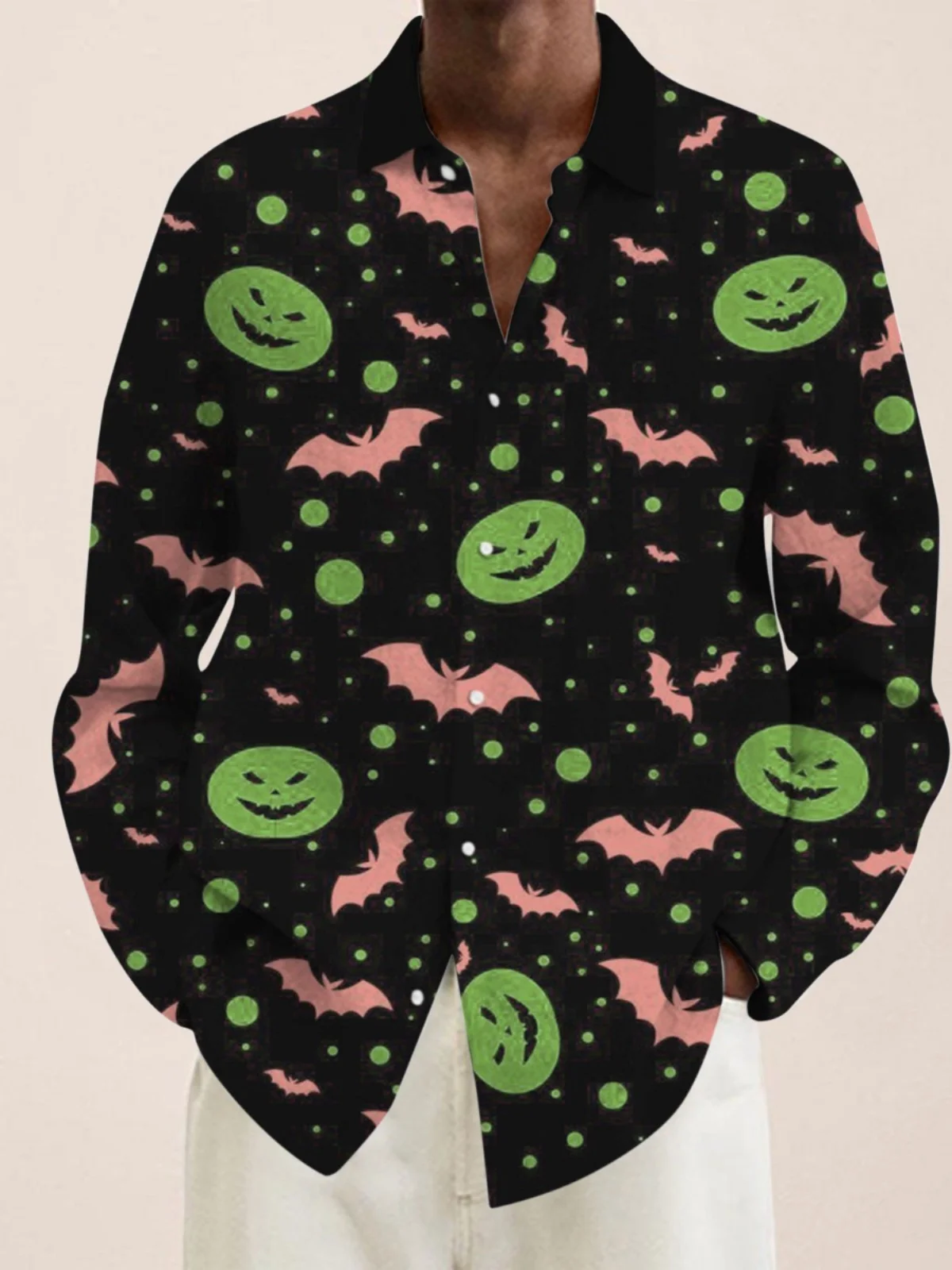 

Облегающий крой Long Sve с принтом и воротником-скелетом, молодежная модная осенняя одежда, европейская Simplici, другой материал S...