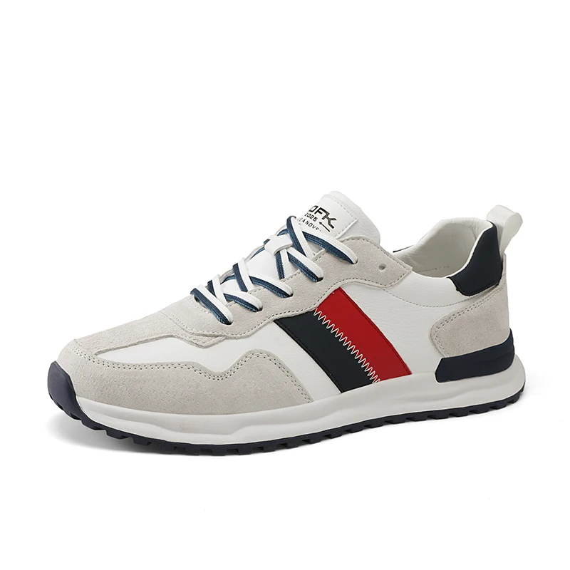 

Men's motorcycle autumn hot selling leather Forrest Gump shoes trendy casual shoes breathable versatile men's shoes