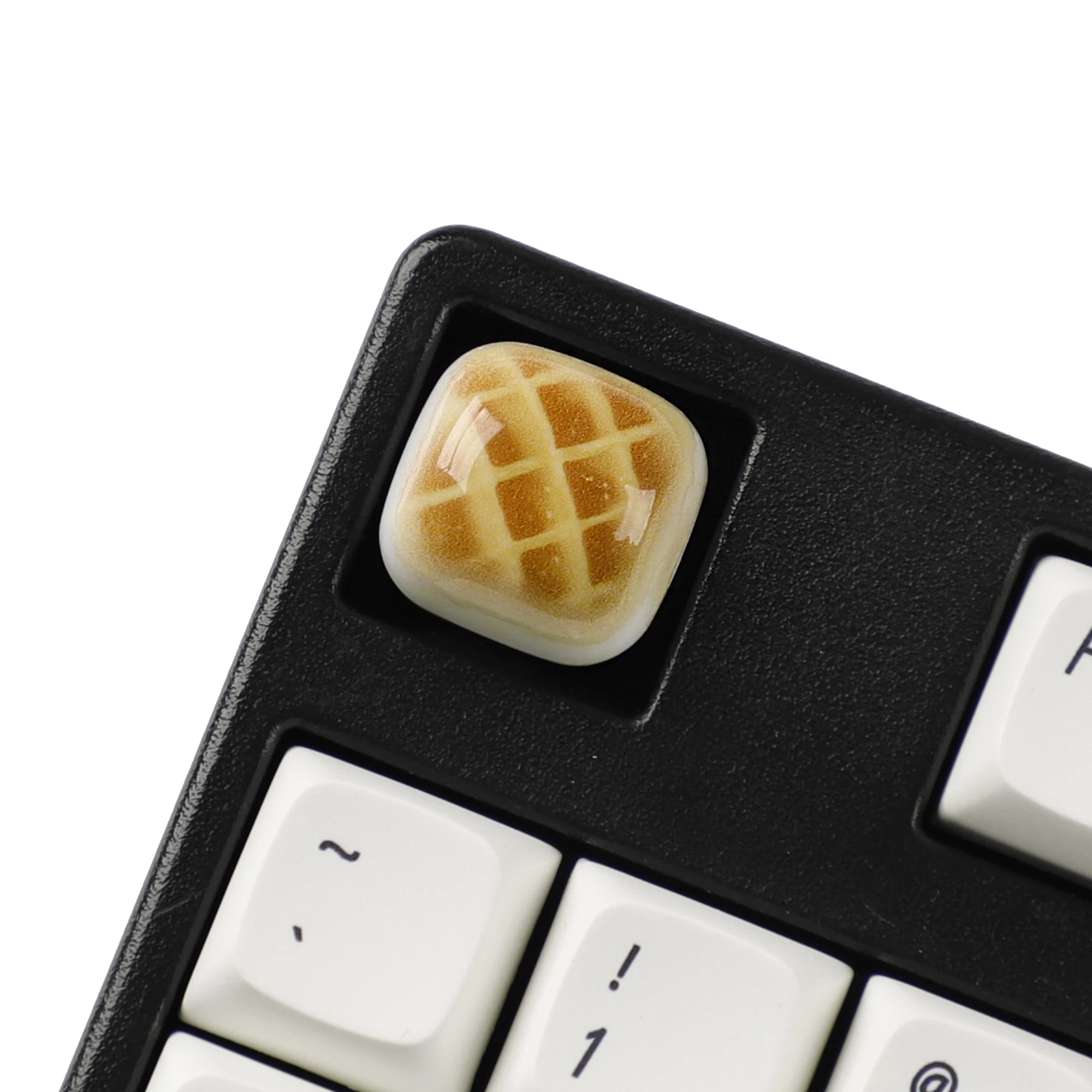 YMDK 1u Cute Pineapple Bread Bun Food Keycap ABS Personalized Esc Arrow Keys Custom Keycaps for MX Mechanical Keyboards