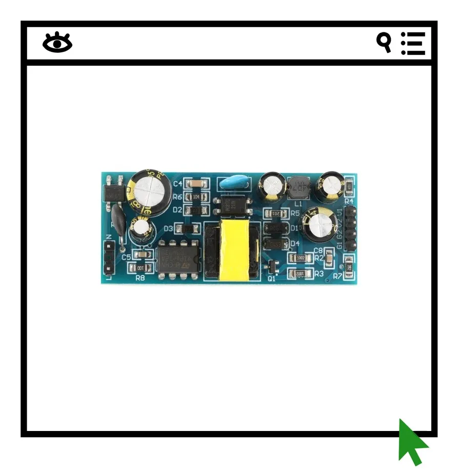 

5V 12V Switching Power Supply 220V Input Dual Output VIPER12A Switching Power Supply Module