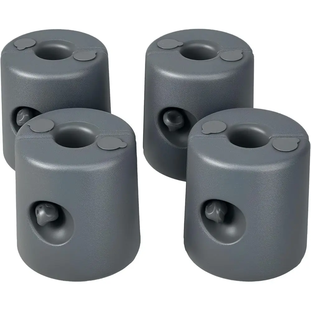 Set of 4 Lockable, Wind-Resistant 104LBS Weights for Tents or Umbrellas, Fillable with Water or Sand