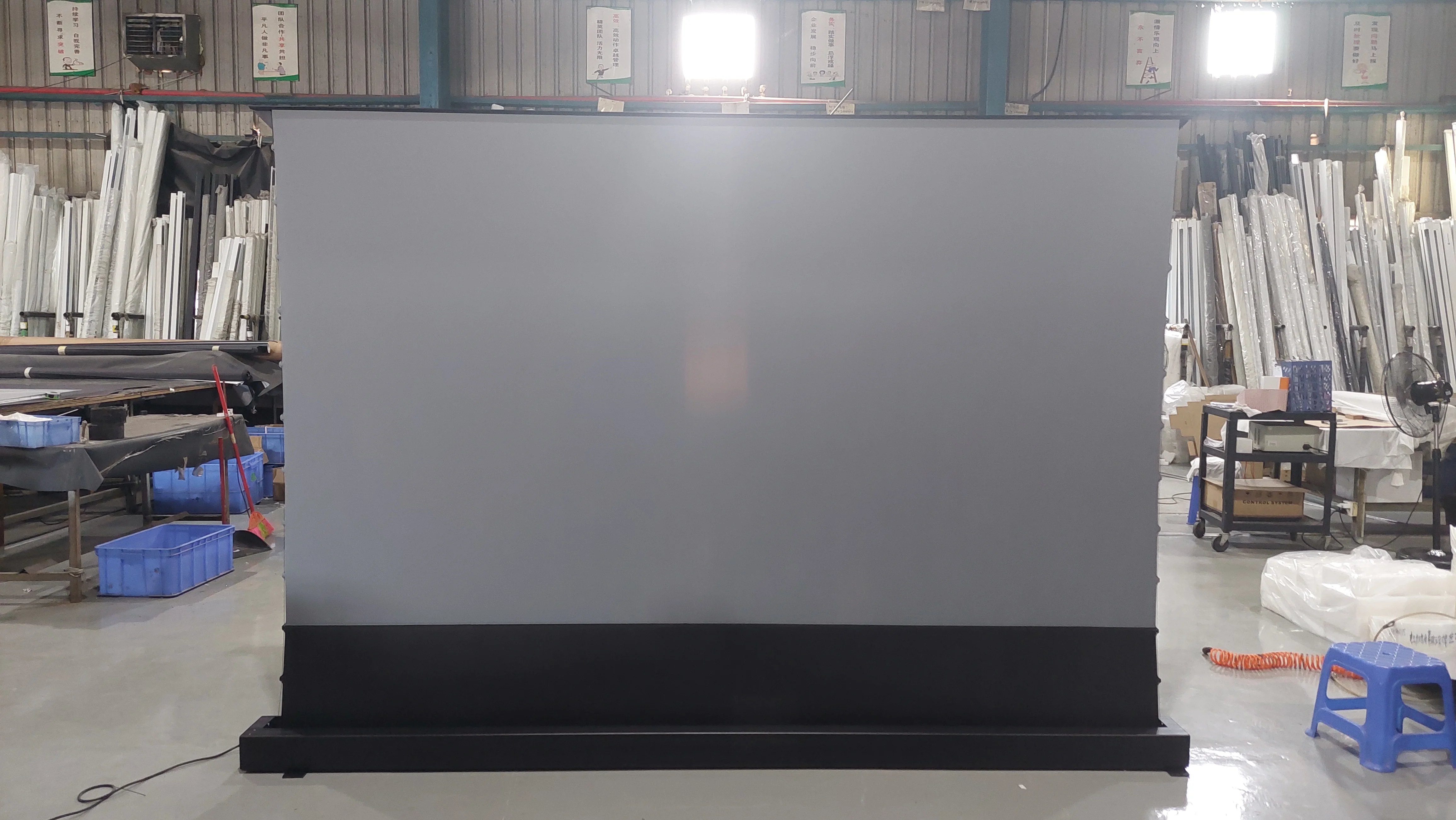 شاشة عرض أرضية مرتفعة مقاس 72-120 بوصة Alr Ust شاشة عرض بمحرك لرفع الأرضية الارتفاع 4K UST #4