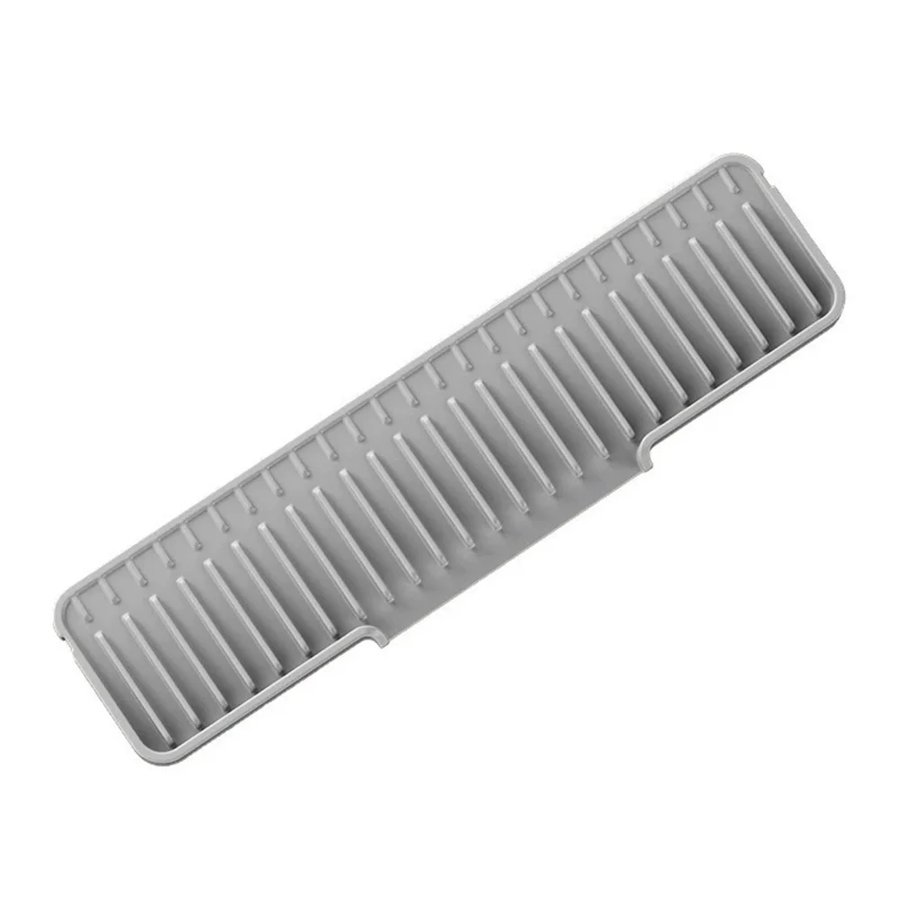Silicone Drainage Mat for Kitchen Sink Use Featuring Narrow Edge for Tight Spaces and Effective Water Absorption