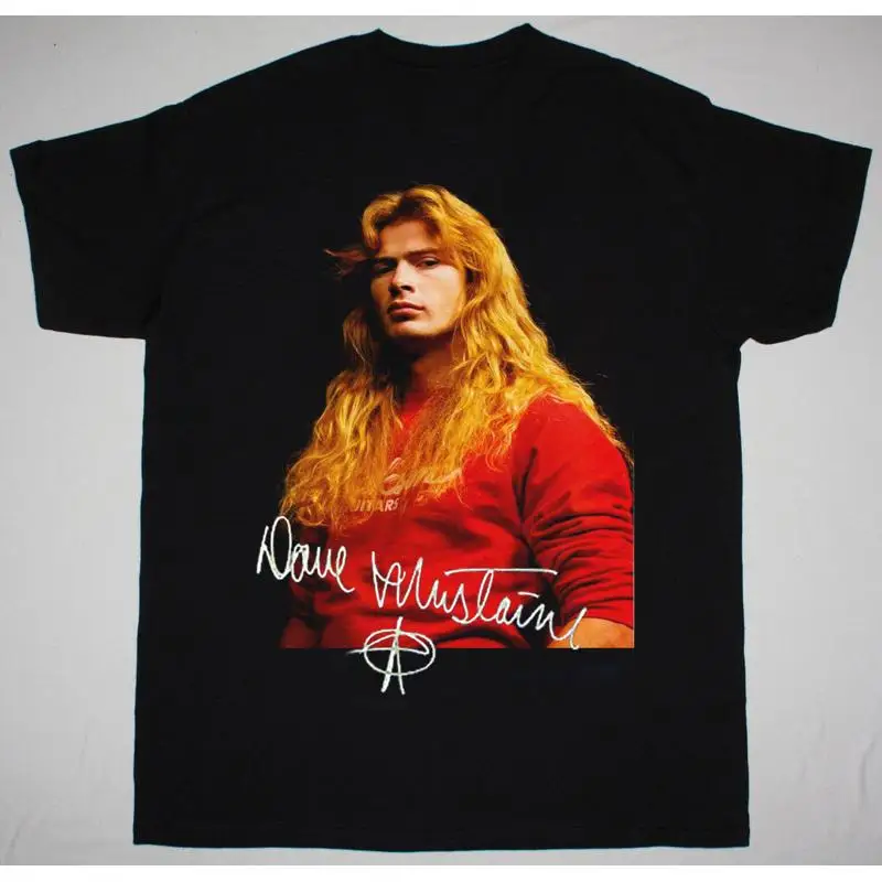 

Dave Mustaine Signature Signed Black Size S To 5Xl T Shirt