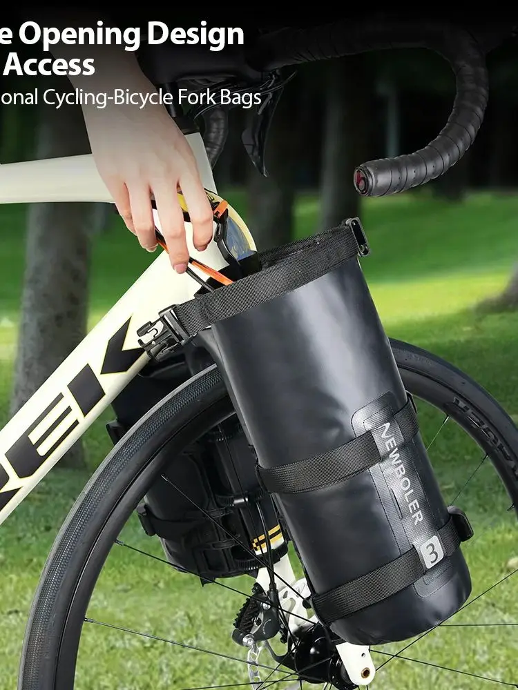 AliExpress NEWBOLER Portable Waterproof Bike Fork Bag 3L 7L Portable Bike Bag Electric Scooter Bag Bicycle Front Bag  Bicycle Fork Bag