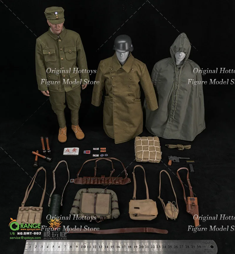 QOTOYS-Conjunto de Roupas para Equipe de Ensino, Escala 1:6, Sangue Banho Masculino Soldado, Montanha Roxa, Modelo Action Figure, QMT-002, 12"