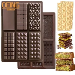 Chocolate Bar Molds Silicone Bars Break Apart Wax Melt Mould Easy Release Rectangle Durable for Protein and Energy Handmade Gift