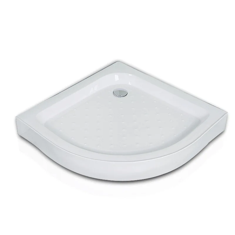 Shower enclosure base base, arc fan-shaped rectangular thickened acrylic bathroom base, simple base anti-slip
