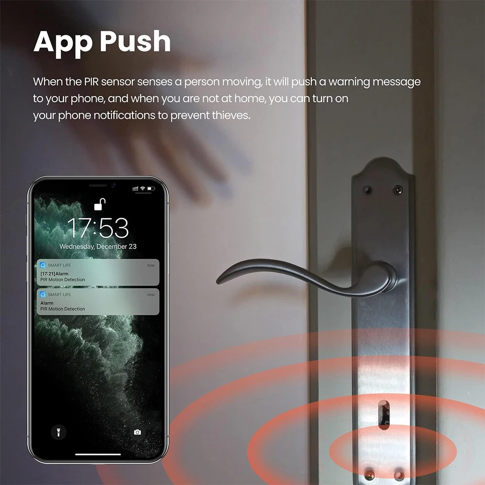 Tuya Zigbee Smart PIR Motion Sensor Infrarot Detektor mit Lux Erkennung Anti-diebstahl Alarm Sensor Drahtlose Sicherheit Schutz – Detail 9