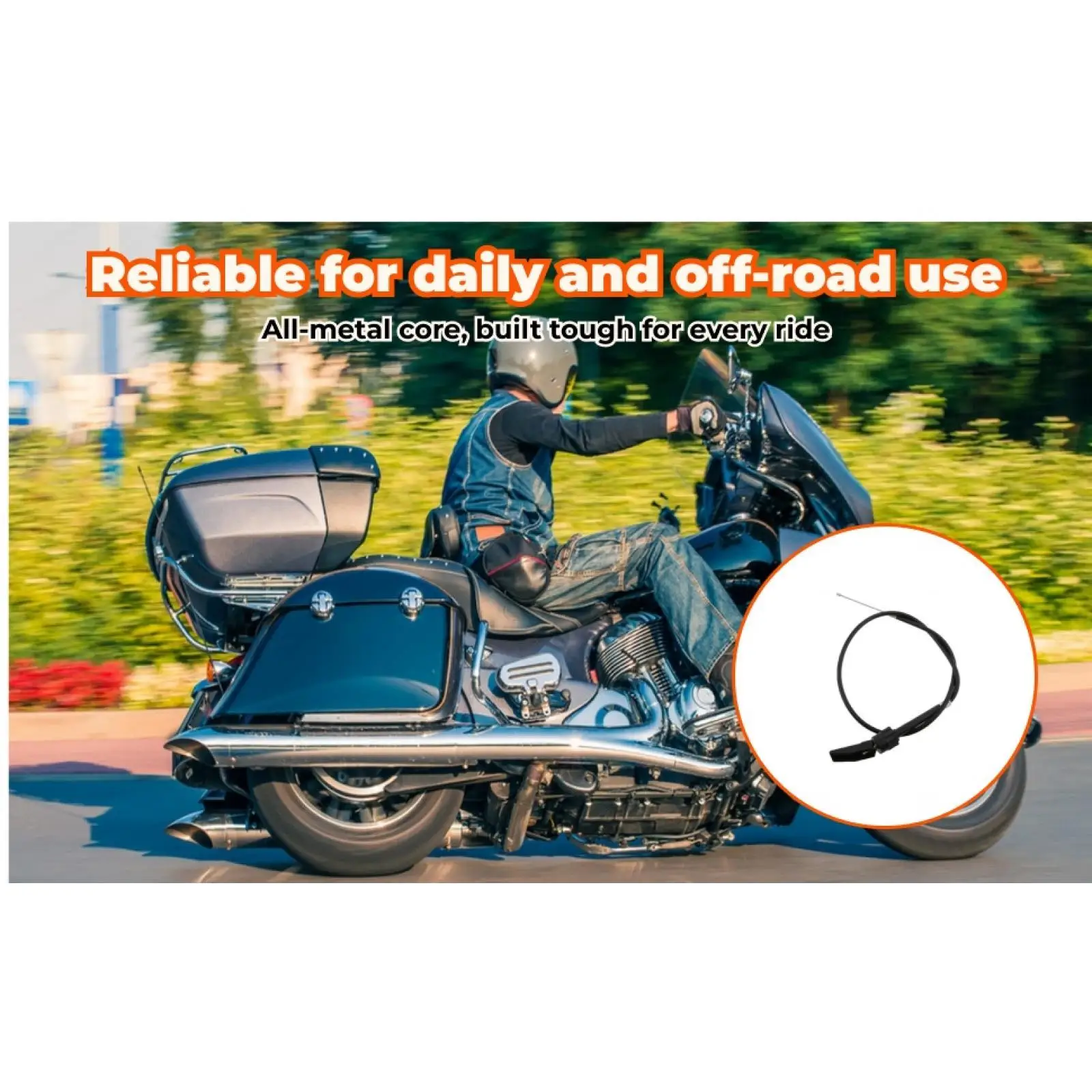 

Replacement Choke Throttle Cable Metal Line 700mm for PW50 PY50 Motorbike Engine Parts 49cc Motorcycle