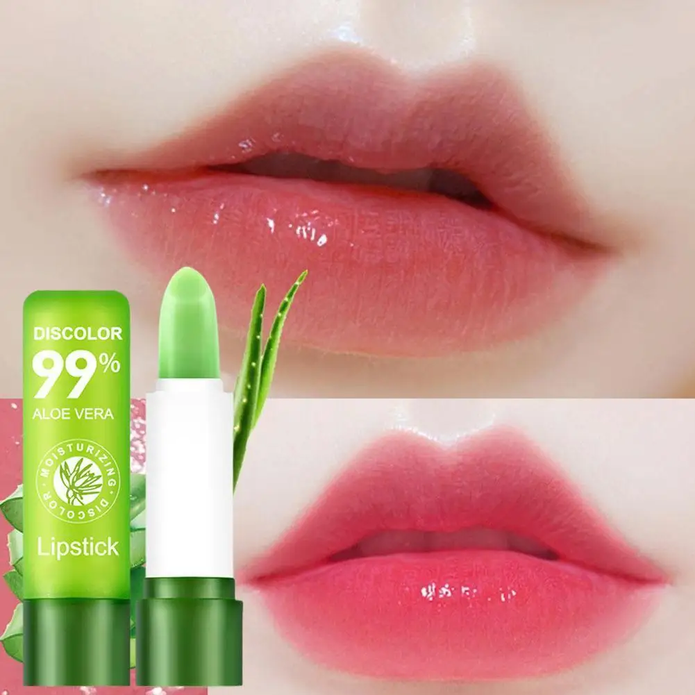 Aloe Vera Lipstick Color Changing Lip Balm Lasting Cup Non-stick Lip Wholesale Tint Gloss Mirror Korean Make-up Cheap Lip E4l1