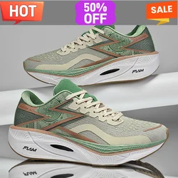Air Cushion Running Sports Shoes Men Casual Marathon Carbon Plate Ultralight Women's Comfortable Athletic Nonskid Tenis Sneakers