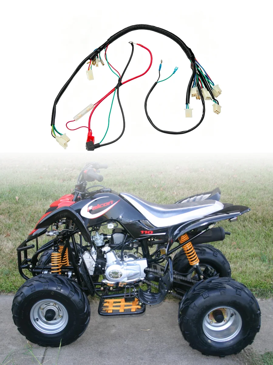 50-110CC Main Wiring Harness Fit For Quad SunL Kazuma