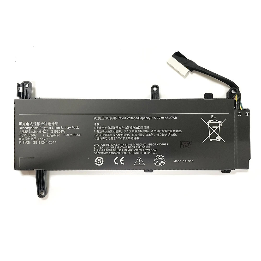 7XINbox G15B01W G15BO1W 15.2V 55.02Wh 3620mAh Laptop Battery For Xiaomi Gaming 15.6'' i5 7300HQ 1050Ti/1060 171502-A1 171502-AK