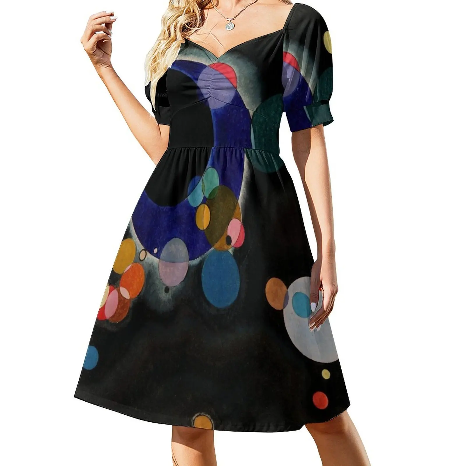 Wassily Kandinsky - Several Circles - Bauhaus Art Dress Women's summer long dress beach dresses dresses ladies 2023 summer