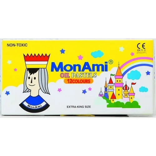 2021 New Monami Crayons 12 Colors Colores School Supplies Drawing Oil Pastel Stationery Soft Pastels Healty Safe Kids Pens Paint