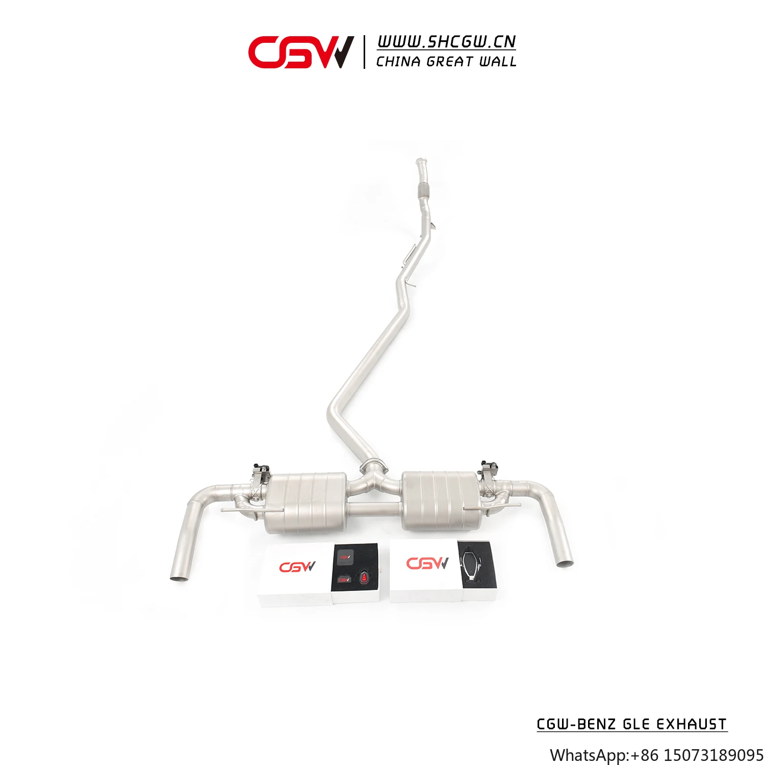 Stainless Steel Catback Exhaust Pipes Valve Muffler System for  GLE450  2.5T 2024-