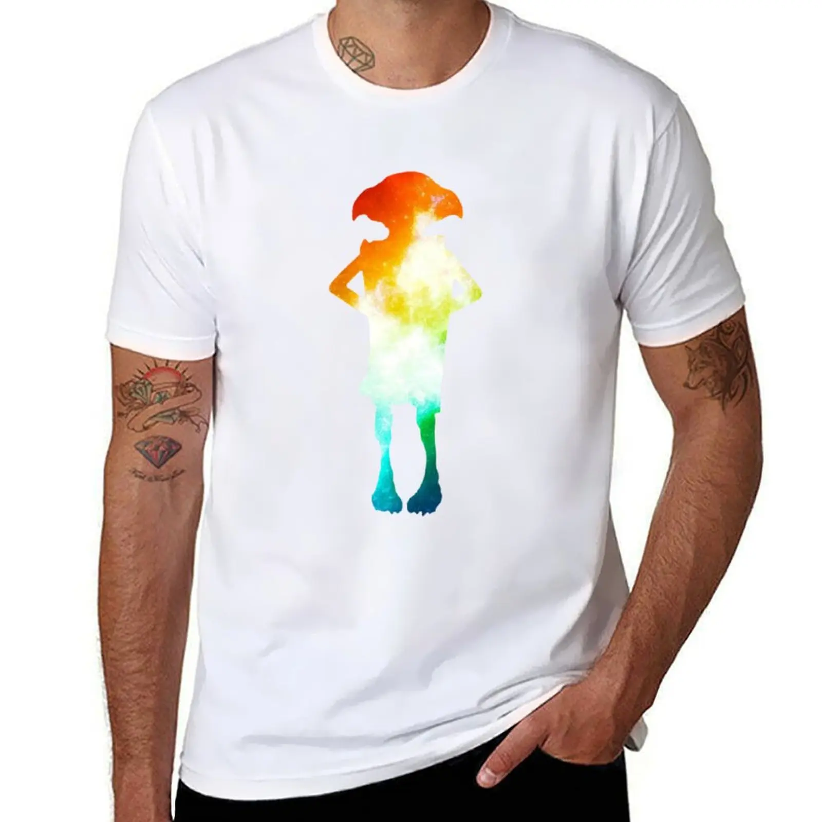 

Rainbow Galaxy Dobby T-Shirt g man t shirts for men mens graphic t shirts T-Shirt
