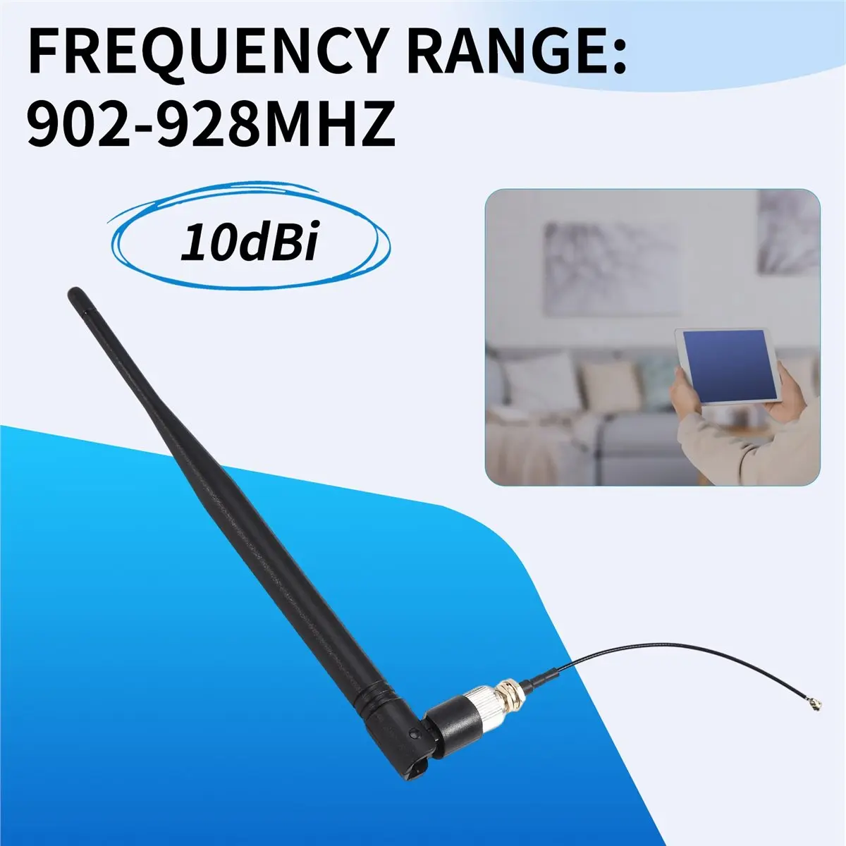 fitfit LoRa Gateway Soft Antenna 1.2G SMA Male Wireless Module Figure Transmission Data High Gain 10dBi 902-928MHz Antenna