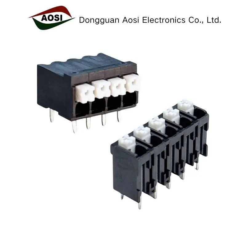 2086-12 DG212R 3.5mm Pitch Screwless Spring Type PCB Terminal Block 2086-11 DG212V Straight and Right Angle Pin Header Connector