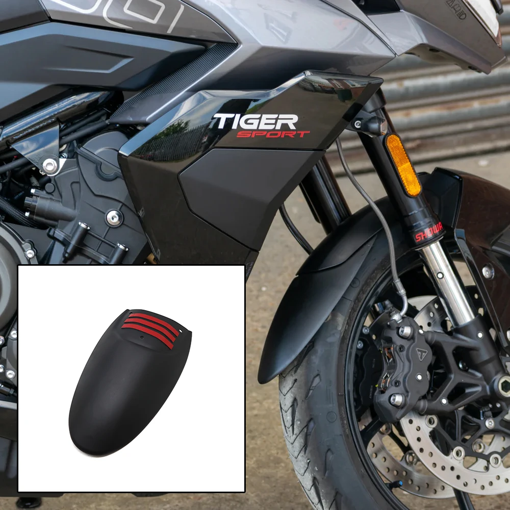 Motorcycle Accessories Front Fender Mudguard Extender Splash Guard Tire Hugger Extension For TIGER800 Tiger Sport 800 2025-