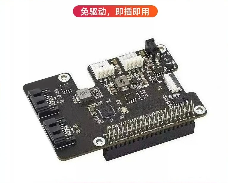 PCIe To Dual Channel SATA Expansion Card Hard Disk Drive Adapter With LED Indicator EEPROM Storage Expansion Module