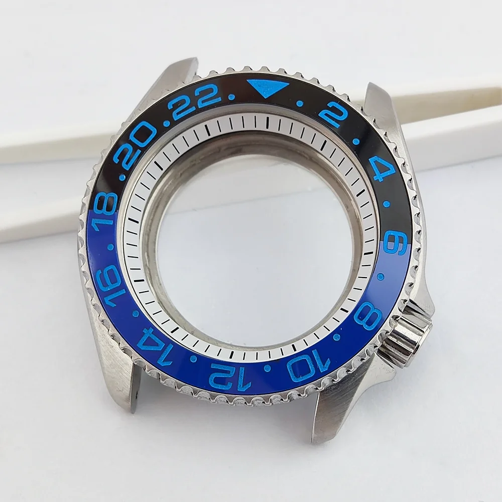 Custodia da 40 mm Custodia NH35 Custodia SKX007 adatta al quadrante da 28,5 mm Custodia impermeabile in vetro zaffiro Custodia per orologio NH35 Custodia da uomo di lusso