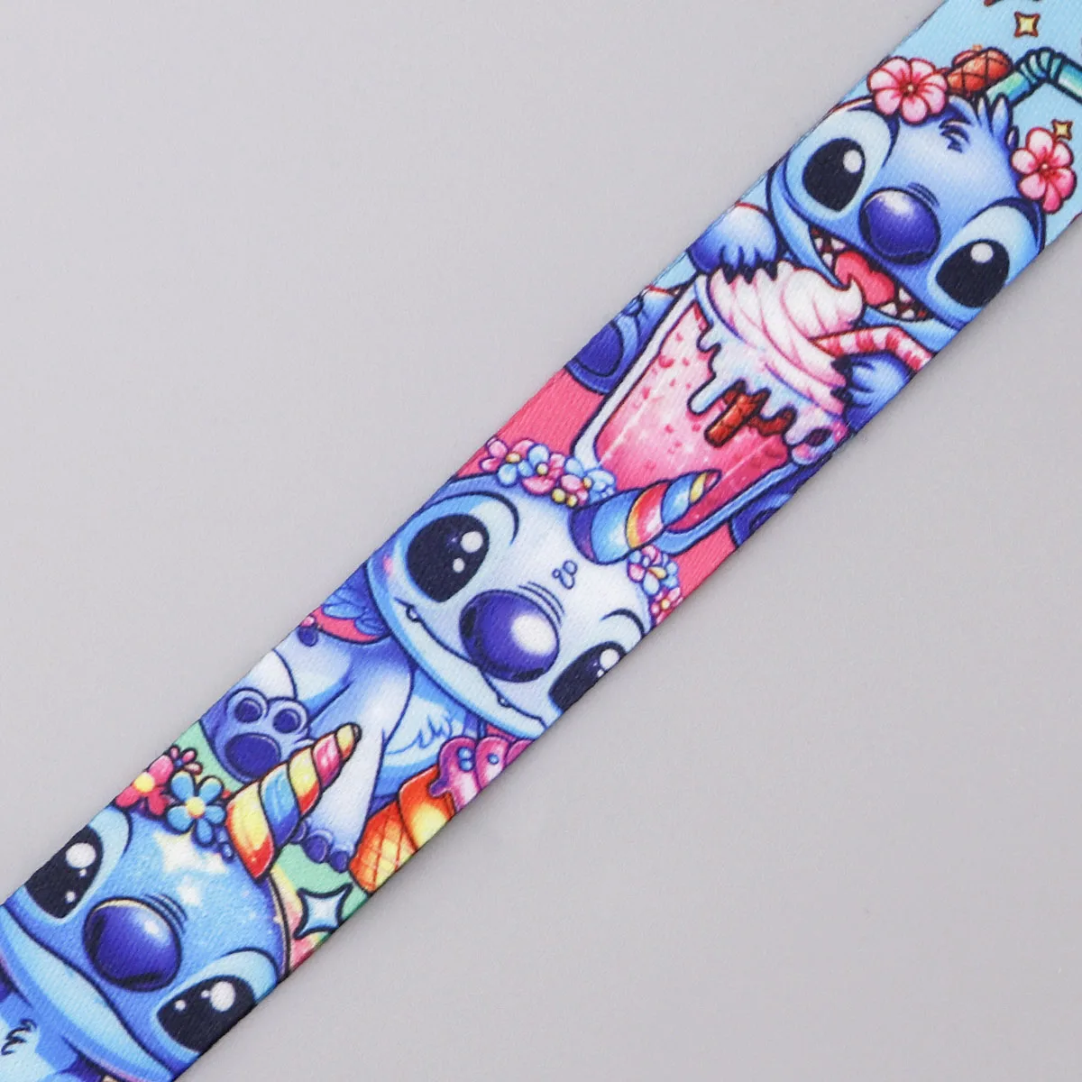 Schattige Stitch Credential Houder Alien Cartoon Nekband Lanyard Telefoonband Id Badge Houder Sleutelhanger Sleutelhangers Accessoires