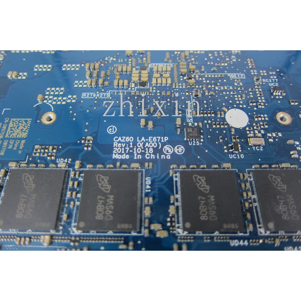 Imagem -02 - Yourui-placa-mãe Portátil para Dell Xps 13 9370 Placa-mãe com I58350u I79550u Cpu 8g 16g Caz60 La-e671p Cn0w970w Cn-0jchk7 Mainboard