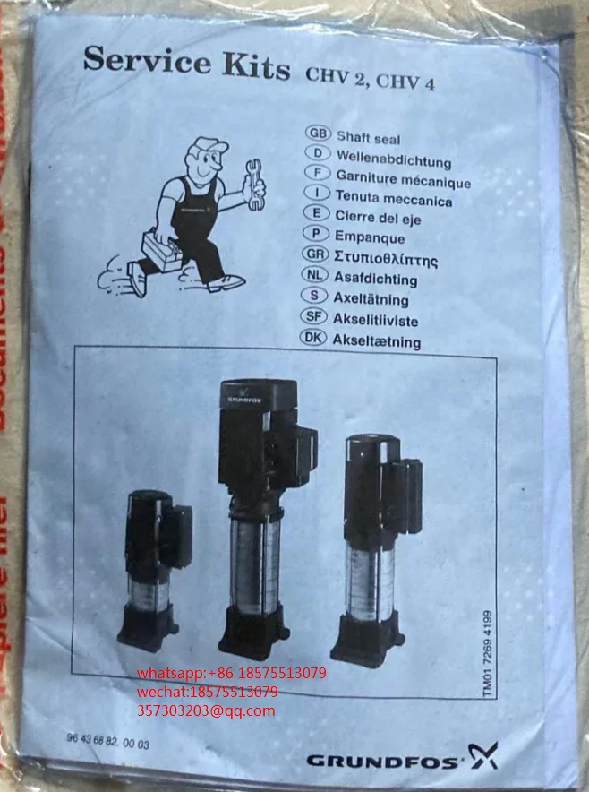 Imagem -02 - para Grundfos 985164 Serviço Kits Chv2 Chv4 Bomba com Novo Original Peça