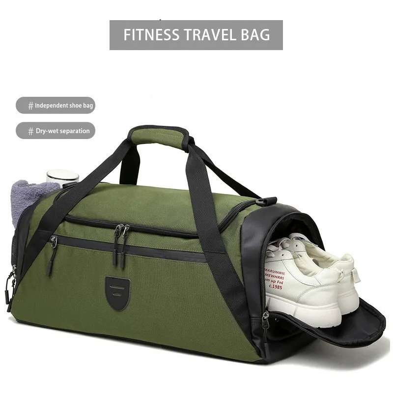 

Multifunctional Fitness Bag, Independent Shoe Compartment Sports Bag, Wet and Dry Separation Training Bag, Short-Distance Portable Travel Bag, Unisex Shoulder Crossbody Bag