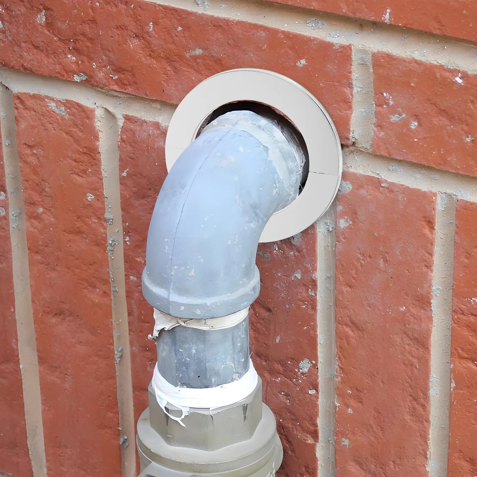 

4Pcs Wall Pipe Covers Stainless Steel Decorative Hole Cover Escutcheon Plate for Bathroom Kitchen Radiator Heating Pipes