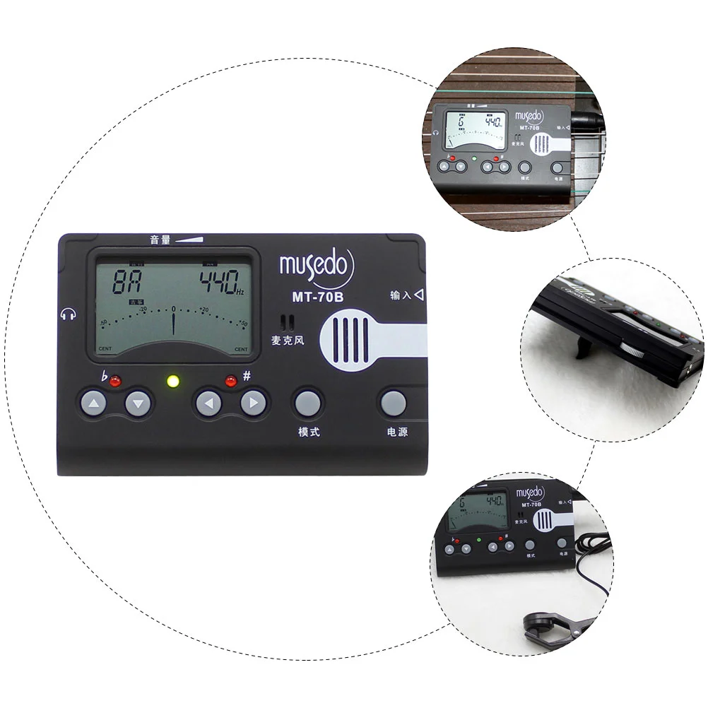 Tuner Guzheng Digital Metronome Tone Generator Chromatic Guitar Violin Instrument Electronic Accessory Ukulele Bass Tuning