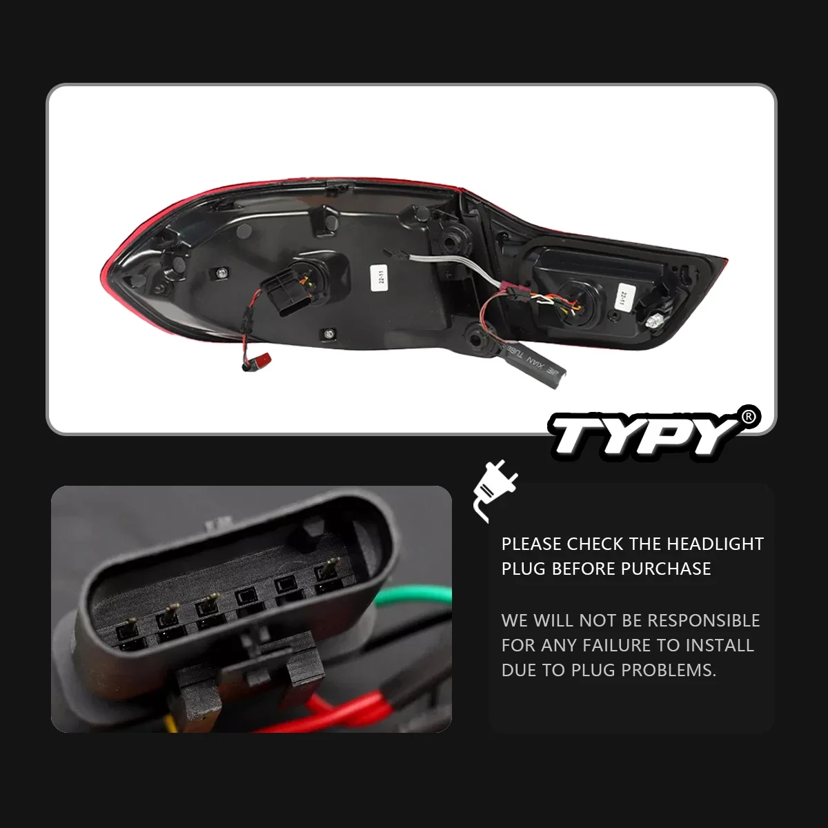 TYPY-Lámpara trasera de señal de giro dinámica, accesorios automotrices, actualización modificada, nuevo LED para BMW Serie 4 F32, luz trasera 2013-2019